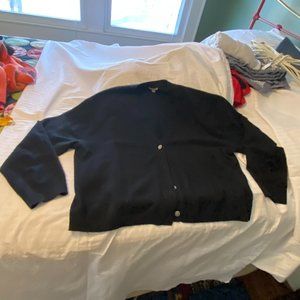 J. Crew Black Cashmere Cardigan